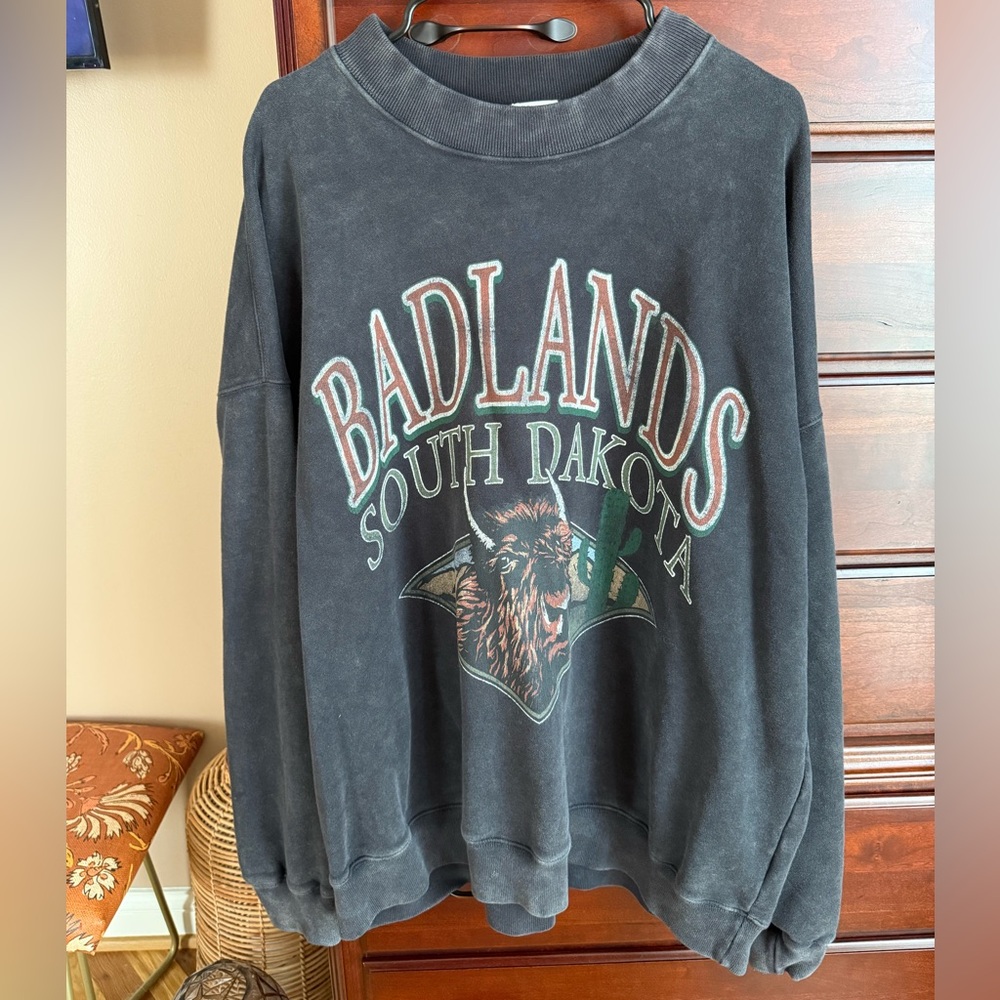 Abercrombie & Fitch Black Crewneck Sweater